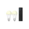 SET 2x LED prigušiva sijalica A60 E27/9W/230V 2700K Wi-Fi + daljinski upravljač - WiZ