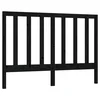 Uzglavlje za krevet crno 166 x 4 x 100 cm od masivne borovine