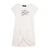 Karl Lagerfeld Kids Vsakodnevna obleka Z31150 S Bela Regular Fit