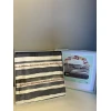 Tac Set posteljine Sidra, 160x220cm, Tamnosivo-beli