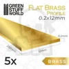 shumee GSTU506340 Ploščati medeninasti profil 0,2 x 12 mm