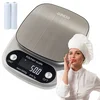 shumee Elektronska precizna kuhinjska tehtnica 5000 g 0,1 g LCD zaslon z baterijami