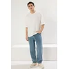 Trendyol Ecru Oversize/Wide Textured Cut T-shirt