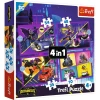 TREFL Puzzle 4u1 Discover Batwheels 34658 - 35/ 48/ 54/ 70 delova
