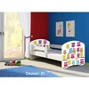 Deciji krevet ACMA II 160x80 + dusek 6 cm WHITE31