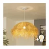 Brilagi - LED luster na lanku CERIA BOHO 1xE27/40W/230V prečnik 60 cm rafija