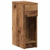 Vidaxl Nočna omarica z predalom starinski les 20x36x60 cm