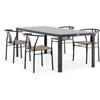 MARIELYST D205 sto siva + 4 TAGMARK stolice crna