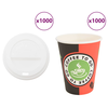 papirnate šalice za kavu s poklopcem 1000 kom 4 oz 100 ml
