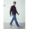 Sinsay - Pamučna slim fit košulja na kockice - prašnjava braon