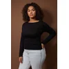 Trendyol Curve Ženska bluza Tbbaw26Af00121, Crna
