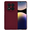 Zaštitna maska s karbonskim uzorkom za Xiaomi Redmi Note 14 Pro+ 5G - Crvena KP36971