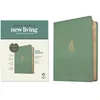 NLT Wide Margin Bible, Filament Enabled (Leatherlike, Sage Green Palm, Red Letter)
