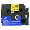 Kompatibilen trak (cev) za Brother HSe-621/HS-621/PT/P-Touch 8,8mm, termoskrčljiv (heat shrink tube) - črn izpis/rumen trak (cev)