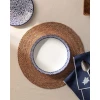Madame Coco Duboki tanjir Reve Bleu, 21cm, Belo - plavi