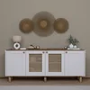 Hanah Home Konzolni sto Bohemian 1600-145, 180x75x40 cm, Belo-hrast boje
