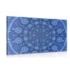 Slika okrasna Mandala s čipko v modri barvi - 150x100