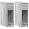 Vidaxl Nočne omarice s predalom 2 kosa siva sonoma 20x36x60 cm