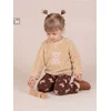 Sinsay - Postavljeni crewneck duks sa motivom medića - BEŽ