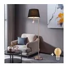 BRILAGI - LED Stojeća lampa CERIA 1xE27/60W/230V + LED/2,1W matni hrom/crna