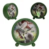 Otroška budilka Dino World Action World - zelena - 11 cm