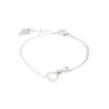GUESS Zapestnica INFINITY & HEART srebrna