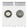 VIMAR ARKÉ TV-RD-SAT JEDNOS.2 IZLAZA 2M TV/SAT BIJELI VI19302.01.B
