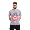 011Shop Muška majica kratkih rukava Kopljanik, Svetlosiva