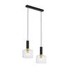 Jupiter 1847 - VA2 - Luster na sajli VANES 2xE27/60W/230V mesing/crna
