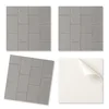 shumee Paket samolepilnih PVC ploščic z vzorcem kamnitih ploščic 20x20x20 cm