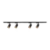 Reflektor za šinski sistem PIPE 4xGU10/10W/230V, crna