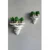 Aberto Design Set zidnih polica Mushroom, 2 komada, Bele