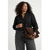 Trendyol Curve Ženska bluza Tbbss26Af00020, Crna
