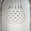 Luceplan Mesh Wireless viseča svetilka, O 100 cm, 3 m, Bluetooth - Dnevna soba/jedilnica - Dizajn - črn - Kovina