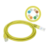 Patch kabel U/UTP kat 5e PVC 1,0 m rumen ALANTEC