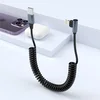 90° spiralni Lightning kabel za iPhone MFi CarPlay – kotni USB kabel