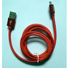 Xwave USB kabl /USB 2.0 (tip A -muški) -Micro USB (tip A -muški)/dužina 1,2m/2A/Aluminium/crveni upleteni ( USB Micro 1.2m 2A Al /red mesh