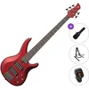 Yamaha TRBX 305 Standard SET Candy Apple Red 5 strunska bas kitara