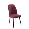 Hanah Home set trpezarijskih stolica Platinum 2 kom, bordo tkanina Jerry, braon metalne noge