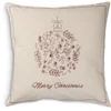 XMAS CUSC KRAKA 50x50 natural/burgundy