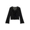 VERO MODA Majica VMFLORA črna