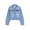 Bershka Prehodna jakna moder denim