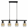 Rabalux Indiana, metal Visilica lampa,E14 4x MAX25W, mat crna