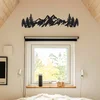 Wallity Zidna dekoracija Mountains-APT630, 17x69 cm, 1.2 mm, Crna