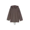 TOM TAILOR Majica temno rjava / bela