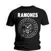 Ramones Seal Mens Black T Shirt: XL