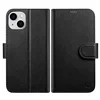 ICARER 2v1 usnjena preklopna torbica za iPhone 14 Plus Anti-RFID črna denarnica, (21522071)
