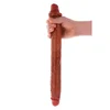 Get Real – Foreskin Silicone Double Dong 46 cm