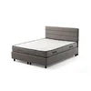 Hanah Home Osnova za krevet sa uzglavljem Motya, 150x110x200 cm, Svetlosiva