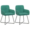 Trpezarijske stolice 2 pcs Baršun Tirkizna 59 x 56,5 x 86 cm